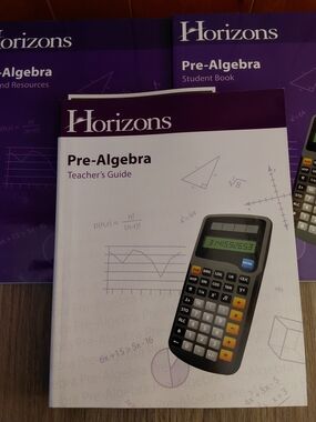 HORIZONS MATH 7th Grade  Box Set Teachers Guide, Student Book & Test & Resources